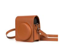 Étui de transport instantané portable en cuir PU de style rétro pour Fujifilm Fuji 99 avec sangle réglable, léger, bouton magnétique, accès rapide, housse amovible, marron, Style rétro