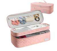 Étui de transport - Organiseur portable léger, pochette de rangement résistante à l'eau, design multi-compartiments, sac zippé durable | Idéal pour les accessoires d'appareil photo, les banques