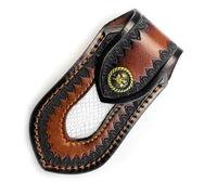 Étui de transport pliable en cuir pour homme