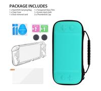 Étui de transport portable, compatible avec la Nintendo Switch Lite, coque de protection rigide en cuir PU antichoc, plusieurs emplacements pour
