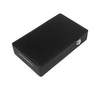 Étui de transport portable double couche en cuir noir pour instruments de musique