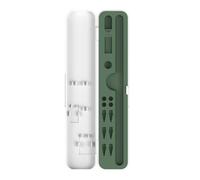 Étui de transport portable pour crayons 1/2/3 stylets et pointe de rechange avec intérieur ergonomique en silicone résistant aux chocs, Vert