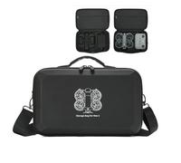 Étui de transport portable pour DJI Neo 2, sac de rangement de protection en polyuréthane avec épaule pour DJI Neo 2 Fly More Combo accessoires, pour télécommande drone chargeur de batterie Hub, Noir