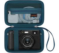 Etui de Transport pour Appareil Photo numérique Fujifilm X100V/X100VI/X100F/X100S,câble USB à Poche en Maille à Fermeture éclaire,Bleu (Uniquement Le Cas)