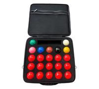 Étui de transport pour balles de billard - 35 x 35 cm, système de récupération rapide | Sac de transport rembourré avec disposition d'organisation à 22 emplacements, boîte de rangement pour balles
