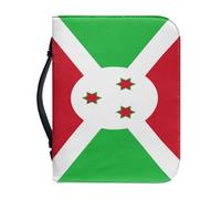 Étui De Transport Pour Bible Orné Du Drapeau National Du Burundi Sacoche De Protection Avec Poignée Et Fermeture Éclair Cadeau Idéal Pour Une Mère Une Femme Ou Un Homme