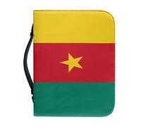 Étui De Transport Pour Bible Orné Du Drapeau National Du Cameroun Sacoche De Protection Avec Poignée Et Fermeture Éclair Cadeau Idéal Pour Une Mère Une Femme Ou Un Homme