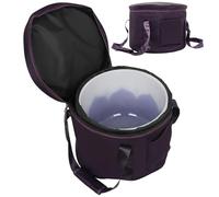 Étui de transport pour bol chantant en cristal, sac de rangement Portable léger à fermeture éclair pour bol à musique avec poignée et doublure