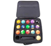 Étui de Transport pour Boules de Billard | Coffret Rigide de Billard | Sangle d'Épaule Adjustable et Poignée de Transport Grande Capacité | Tournois Salle de Jeu Extérieur Intérieur Maison
