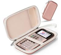 Étui de transport pour calculatrice graphique couleur Texas Instruments TI-84 Plus CE/TI-83 Plus/TI-83 Plus CE/TI-Nspire CX II CAS/TI-Nspire CX II, poche supplémentaire en maille pour câble de