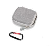 Étui de transport pour caméra d'action DJI Osmo-Nano, compact 9,6 x 8,6 x 3,9 cm, sac de rangement en nylon avec mousqueton (gris)
