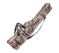 Étui de transport pour canne à pêche | 4 poches double couche | Grande pochette pour canne à pêche - Pour la plage, le camping, la randonnée, l'extérieur, les lacs, l'eau salée, le kayak d'eau douce