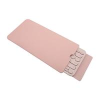 Étui de transport pour clavier cuir PU,sac de rangement,étui de protection anti-poussière pour multi-appareils Logitech K380(rose)