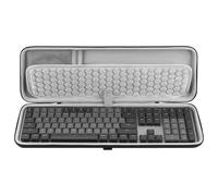 Étui de Transport pour Clavier Geekria, Compatible avec Logitech MX Mechanical Wireless / MK955 / Signature Slim K950 / G413 SE, Sac de Voyage Rigide (Gris foncé)
