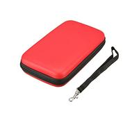 Étui de transport pour console Nintendo New3DS 3DSXL 3DSLL DSI NDSI XL Rouge Housse de transport rigide en EVA avec dragonne