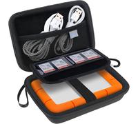 Étui De Transport Pour Disque Dur Pour Lacie Rugged/Rugged Mini/Rugged Thunderbolt Usb-C External Hard Drive Portable Hdd Lac9000298 1To 2To 4To 5To Eva Antichoc Carry Case Bag, Noir
