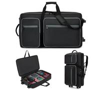 Étui de transport pour DJ avec roulettes compatible avec DDJ FLX10 / 1000 / 1000SRT / REV7 / REV5 / SC LIVE 4 / PRIME 2, étui pour contrôleurs DJ pour pionnier, sac à dos rembourré doux pour