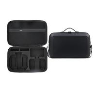 Étui de transport pour DJI Neo 2 Fly More Combo Portable PU Boîte de rangement Boîte de protection Grande capacité Sac de rangement avec bandoulière, Noir , Étui de rangement en polyuréthane