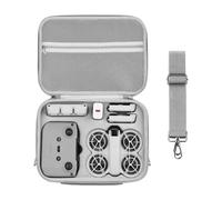 Étui de transport pour DJI Neo Fly More Combo accessoires, sac de rangement portable, étui de protection de voyage pour DJI Neo, compatible avec télécommande RC-N3, batteries, hub de charge, PU gris