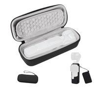 Étui de Transport pour DJI Osmo Pocket 4, Sac de Rangement Portable Housse Protection en Silicone Protection D'écran en Verre Trempé et Dragonne Kit D'accessoires Complet Antichoc et Anti-Rayures