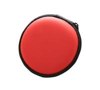 étui de transport pour écouteurs en forme de boule, rouge, pour activités de plein air (1 pièce)
