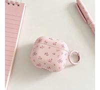 Étui de transport pour écouteurs floral minimaliste rose compatible avec Pro 3, Nouveau Pro 2, Étui pour écouteurs Apple 4 minimaliste 3 personnalisé 1/2 Génération mignon pour femmes Apple AirPods 1/