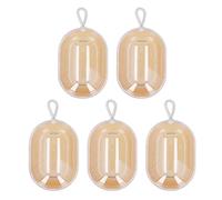 Étui de Transport pour éponge de Maquillage, 5 pièces, Support Jaune pour mélangeur d'éponge, boîte de Rangement, conteneur pour élastique