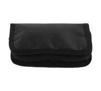 Étui de Transport pour Glucomètre Rechargeable Compartiments | Pochette Noire en Tissu Pvc, Alliage de Zinc, Sangles Élastiques, Visite Médicale et Extérieur