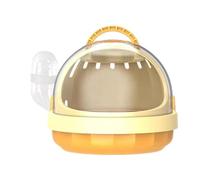 Étui de transport pour hamster | Cage de voyage portable avec vue panoramique | Porte-bouteille d'eau amovible pour hamsters, cochons d'Inde et petits animaux