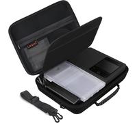 Etui de Transport pour imprimante Photo compacte Canon SELPHY CP1500,Cassette d'encre Couleur,Jeu de Papier,Chargeur et Batterie,Sac avec bandoulière Amovible,Noir (étui Seulement)