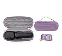 Étui de transport pour Insta360 Luna Ultra, étui rigide de voyage étanche avec sangle de transport et poche en maille pour accessoires Luna Ultra Creator, Violet avec sangles, Étui de transport pour