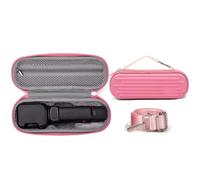 Étui de transport pour Insta360 Luna Ultra, étui rigide de voyage étanche avec sangle de transport et poche en maille pour accessoires Luna Ultra Creator, Rose avec sangles, Étui de transport pour