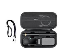 Étui de transport pour Insta360 X6 Essentials Bundle Accessoires, sac de rangement en polyuréthane, coque rigide, organiseur portable, sac de transport de voyage étanche avec bandoulière, Noir