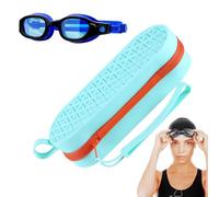 Étui De Transport Pour Lunettes - Boîte Portable Étanche 19,5 X 7,5 X 7,5 Cm, Support De Rangement À Fermeture Éclair Avec Trou De Drainage | Étui De Protection Pour Natation, Ski, Plongée, Piscine, C