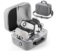 Étui de transport pour Meta Quest 3, grand étui de voyage compatible avec la batterie, la sangle de tête et autres accessoires BOBOVR S3 Pro/KIWI Design, sac de voyage rigide pour Oculus Quest 3. Grey