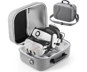 Étui de transport pour Meta Quest 3, sac de voyage à coque rigide avec sangle de tête de batterie Oculus Quest 3/BOBOVR S3 Pro et autres accessoires Black