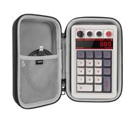 Étui de Transport pour pavé numérique Geekria, Compatible avec 8BitDo Retro 18 Mechanical Numpad, Clavier EPOMAKER EK21, Sac Portable pour pavé numérique (Gris foncé)