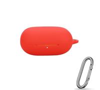 Étui de transport pour Powerbeats Pro 2, étui portable en silicone résistant aux chocs avec porte-clés, pochette de protection pour écouteurs (rouge)