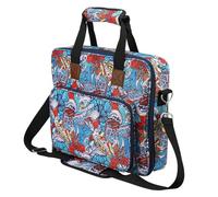 Étui de transport pour projet de broderie, sac pour projet de broderie, Sac de rangement pour transport artisanal, Pochette de rangement carrée pour fournitures de broderie, pour cerceaux de