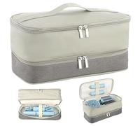 Étui de transport pour sèche-cheveux, compatible avec Dyson Airwrap, Shark FlexStyle et Revlon, sac de rangement double couche zippé pour accessoires de coiffage, maison, salon, voyage