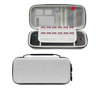 Étui de Transport pour Switch 2, Sac de Rangement EVA pour Câble de Données, Carte Mémoire et Chargeur, Etui Rigide pour Accessoires de Console Switch 2 (Blanc)