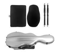 Étui de transport pour violon 4/4 en fibre de carbone avec doublure anti-rayures et coque résistante aux intempéries et boucles sécurisées