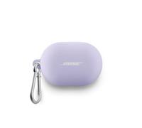 Etui de transport protecteur Bose en silicone pour écouteurs QuietComfort avec mousqueton Mauve poudré