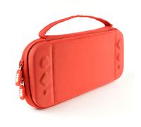 Etui De Transport/Rangement Nintendo Switch Oled Rouge : Etui, Protection Base + Protections Joy-Con, Verre Trempé (Et Kit De Nettoyage)