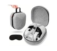 Étui de transport résistant pour Meta/Oculus Quest 2 | Coque rigide en ABS | Sac de voyage léger et portable avec compartiment pour accessoires