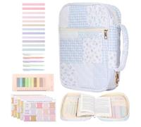 Étui de transport réutilisable de grande capacité avec poignée pour fournitures d'étude, support compact avec matériau robuste, étui réutilisable avec design fonctionnel, étuis de Bible pour adultes
