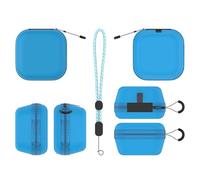 Étui de transport rigide avec lanière et mousqueton, sac de rangement adapté pour Tomy Punyrunzu Gummies, bleu, Minimal