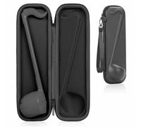 Étui de transport rigide compatible avec instrument de musique électronique japonais Otamatone, synthétiseur portable conçu pour Otamatone Music Toy Sac de rangement avec dragonne (noir, étui