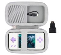 Étui de transport rigide en EVA pour console de jeu portable rétro RG28XX, housse de rangement avec 1 adaptateur HDMI, compatible avec l'écran IPS rétro RG28XX de 2,83 pouces de Khanka,étui uniquement
