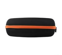 Étui de transport rigide en EVA pour haut-parleur JBL Charge 6, boîte de rangement antichoc avec bandoulière et compartiment pour accessoires, housse portable pour voyage en plein air, noir (orange)